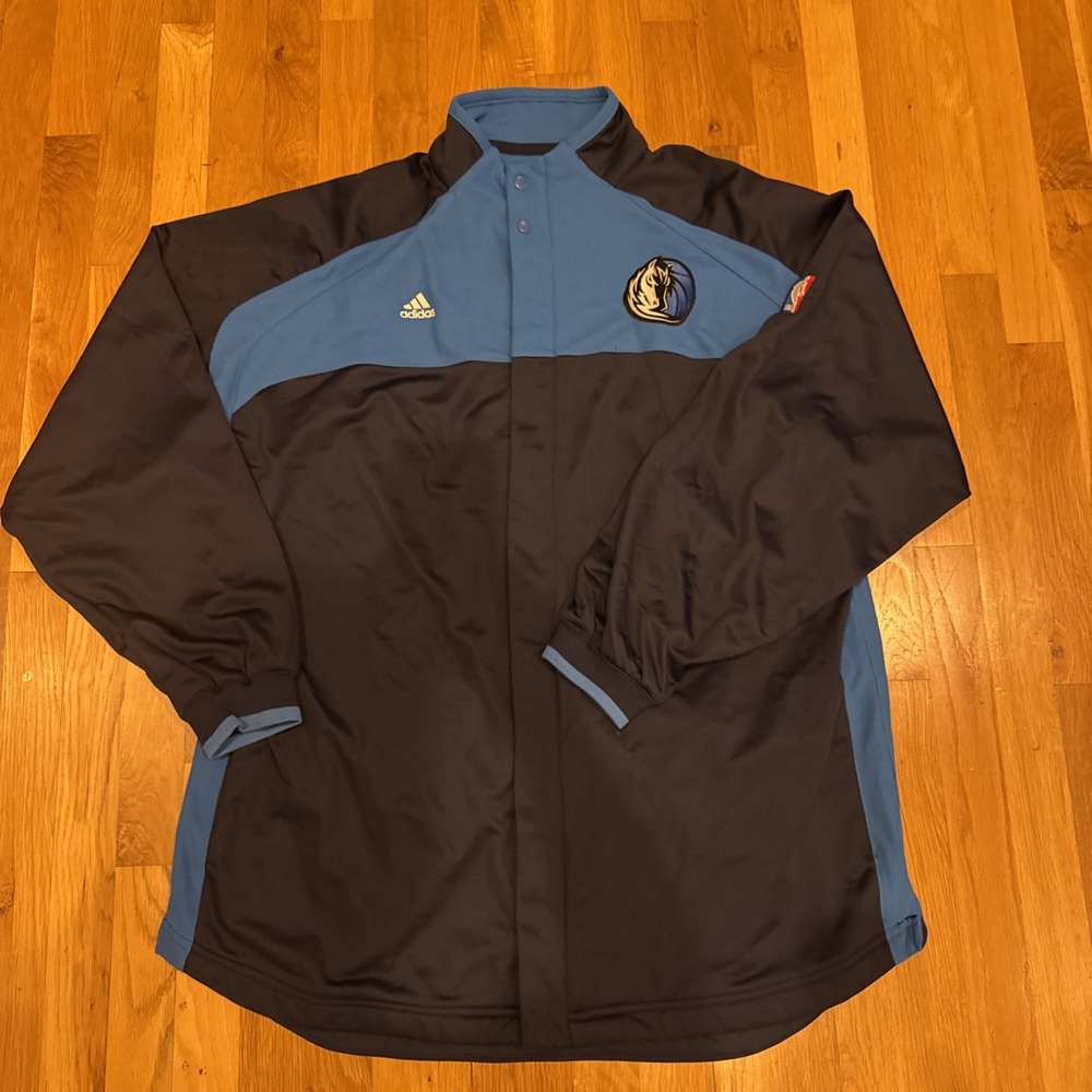 Adidas Dallas Mavericks NBA Authentics Warm Up Jacket Mens XL Player ID Tag